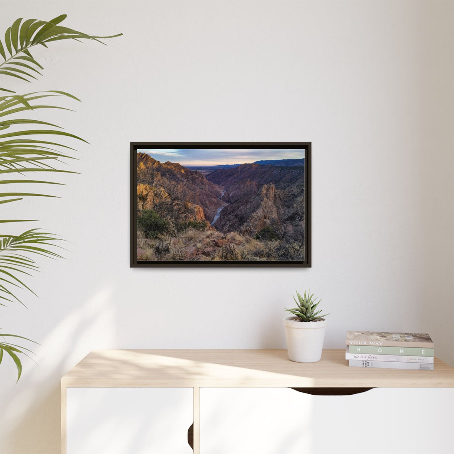 Framed Canvas Print - Royal Gorge, Colorado - Eastward View