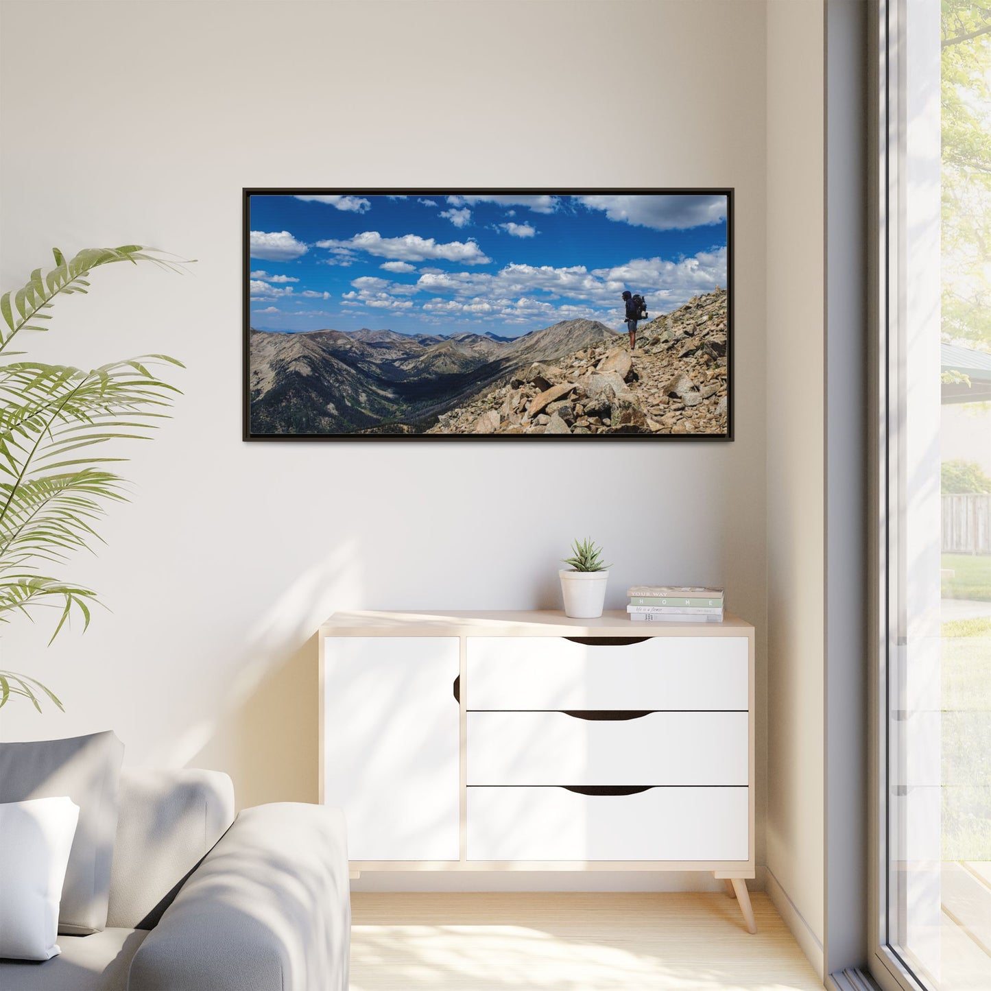 Framed Canvas Print - Backpacking Collegiate West