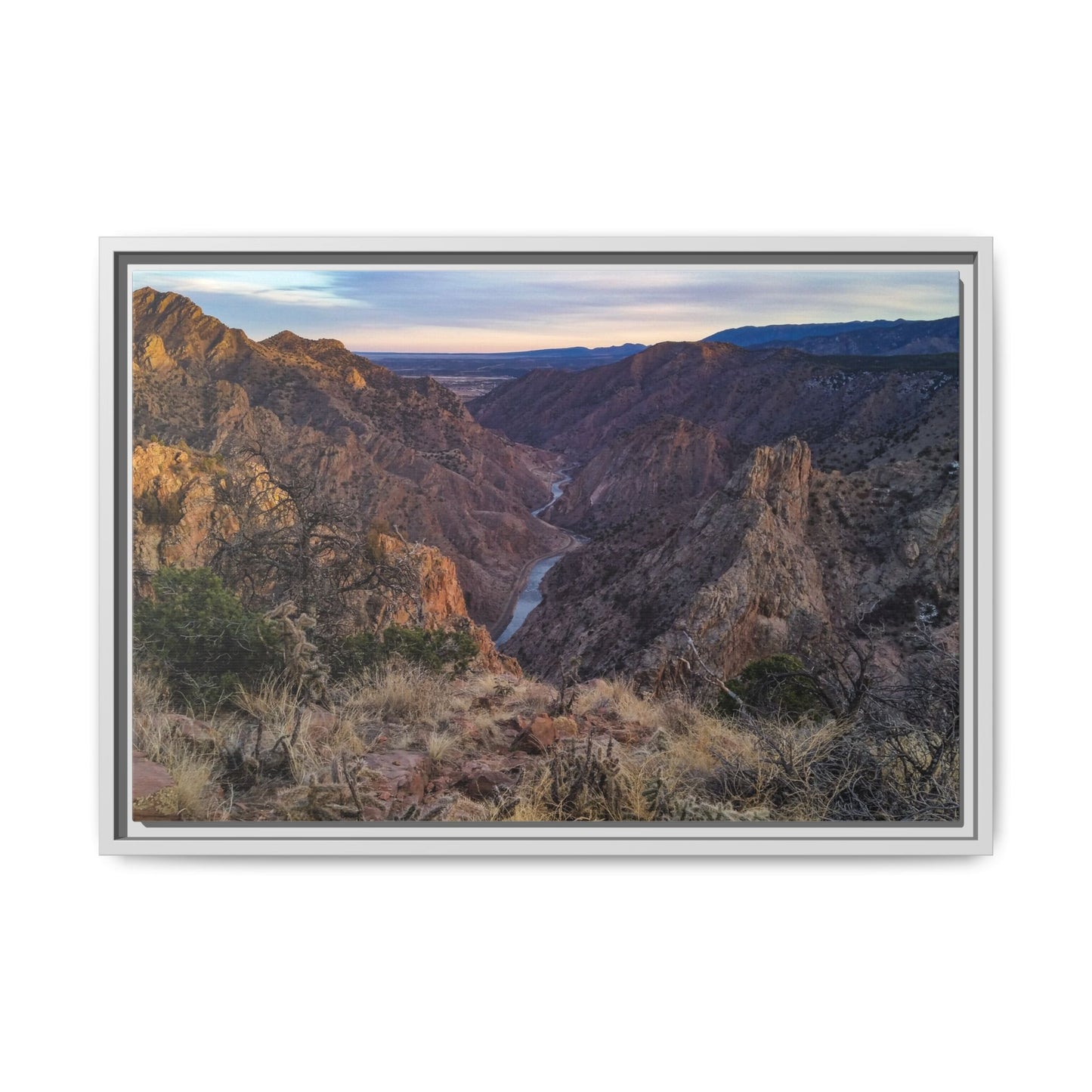 Framed Canvas Print - Royal Gorge, Colorado - Eastward View