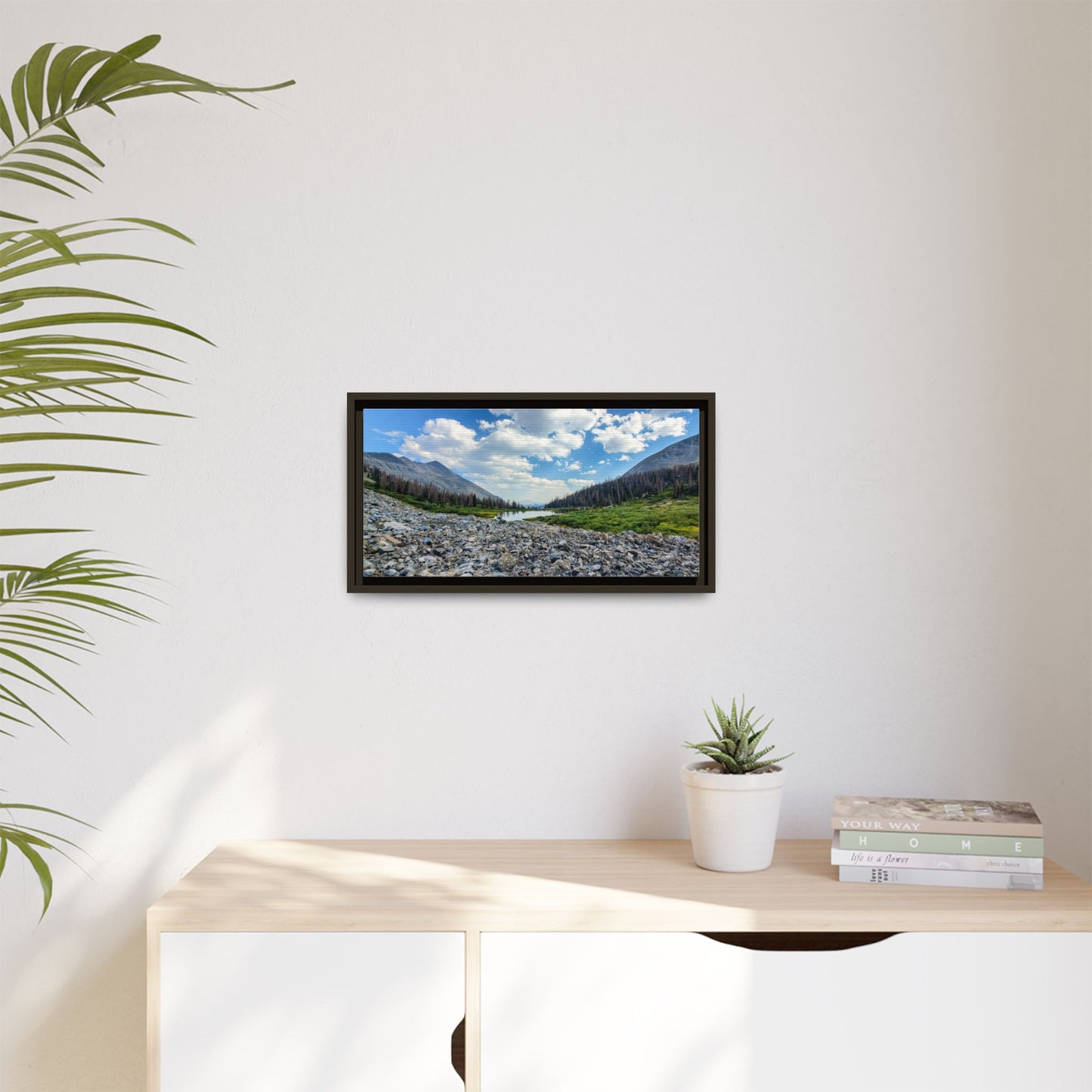 Framed Canvas Print - Alpine Lake Along the Colorado Trail, Collegiate West