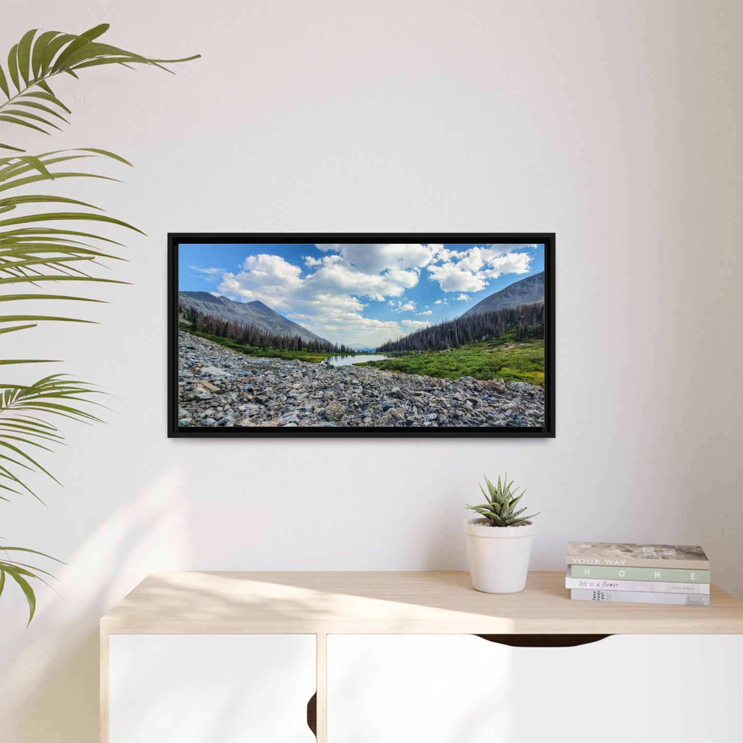 Framed Canvas Print - Alpine Lake Along the Colorado Trail, Collegiate West