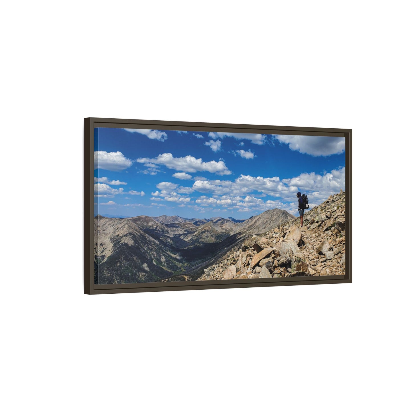 Framed Canvas Print - Backpacking Collegiate West