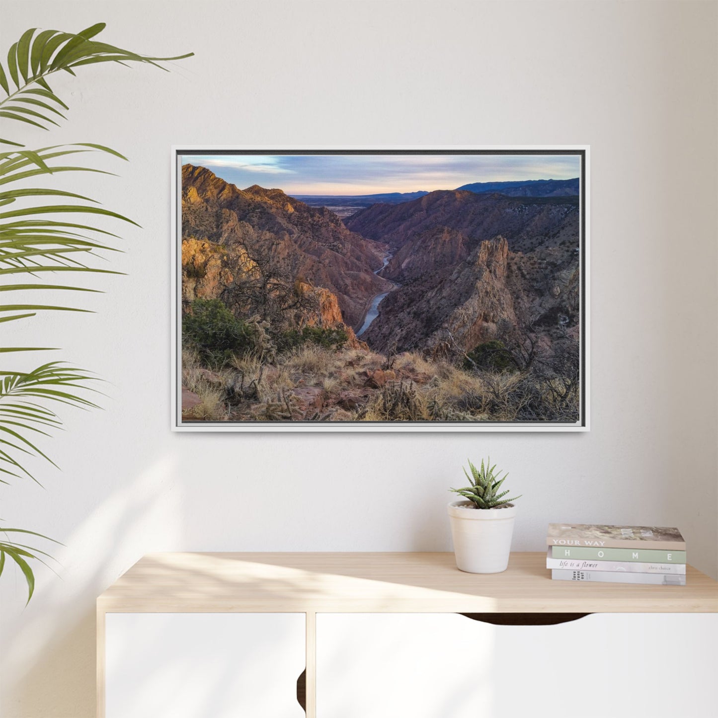 Framed Canvas Print - Royal Gorge, Colorado - Eastward View