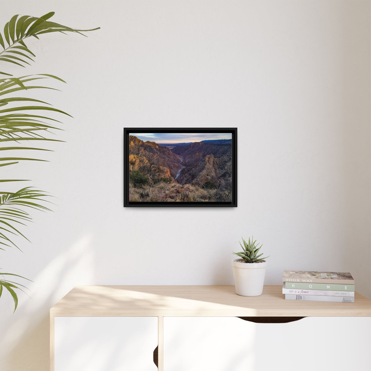 Framed Canvas Print - Royal Gorge, Colorado - Eastward View