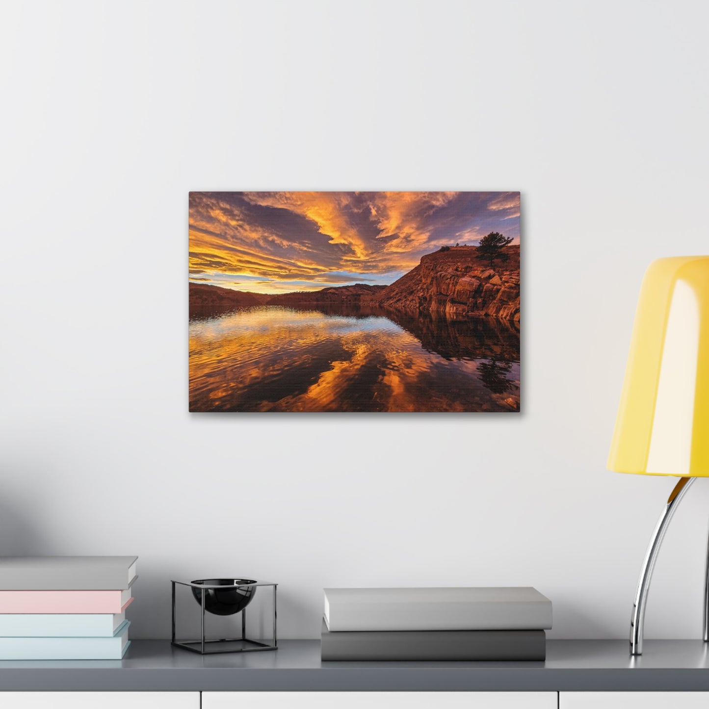 Canvas Gallery Wrap - Colorful Sunset Reflection