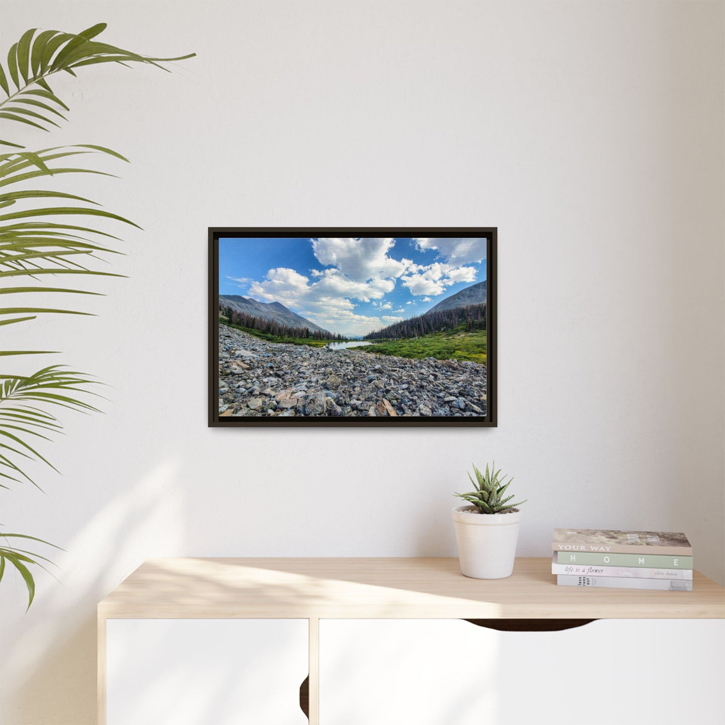 Framed Canvas Print - Alpine Lake Along the Colorado Trail, Collegiate West