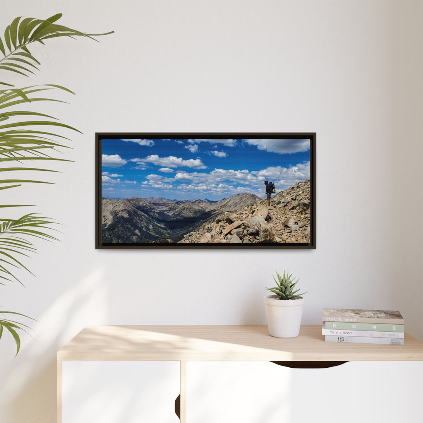 Framed Canvas Print - Backpacking Collegiate West