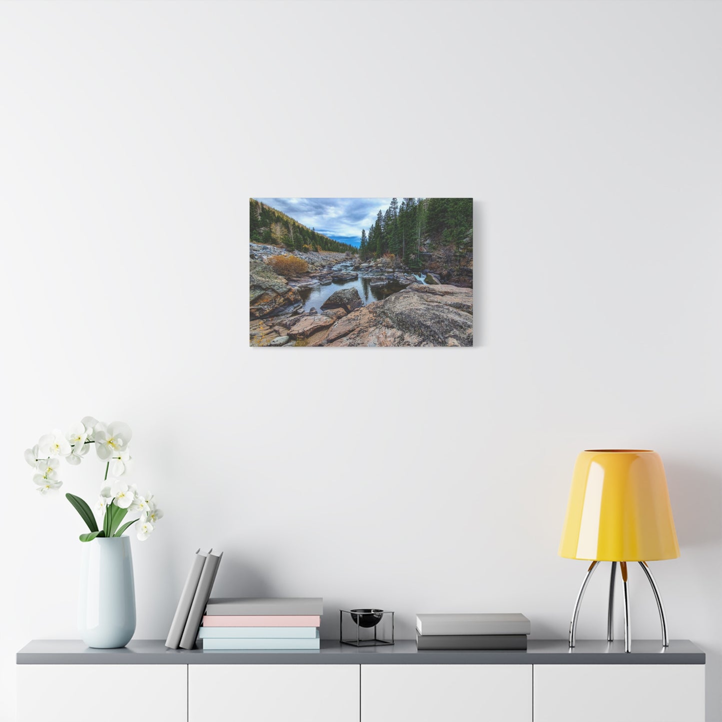 Wrapped Canvas Print - Serenity of the Poudre River in Colorado