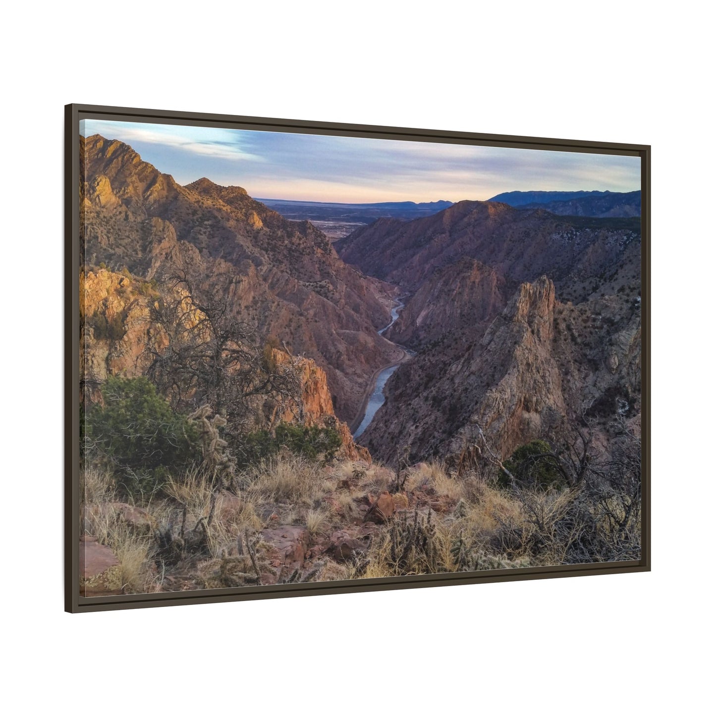 Framed Canvas Print - Royal Gorge, Colorado - Eastward View