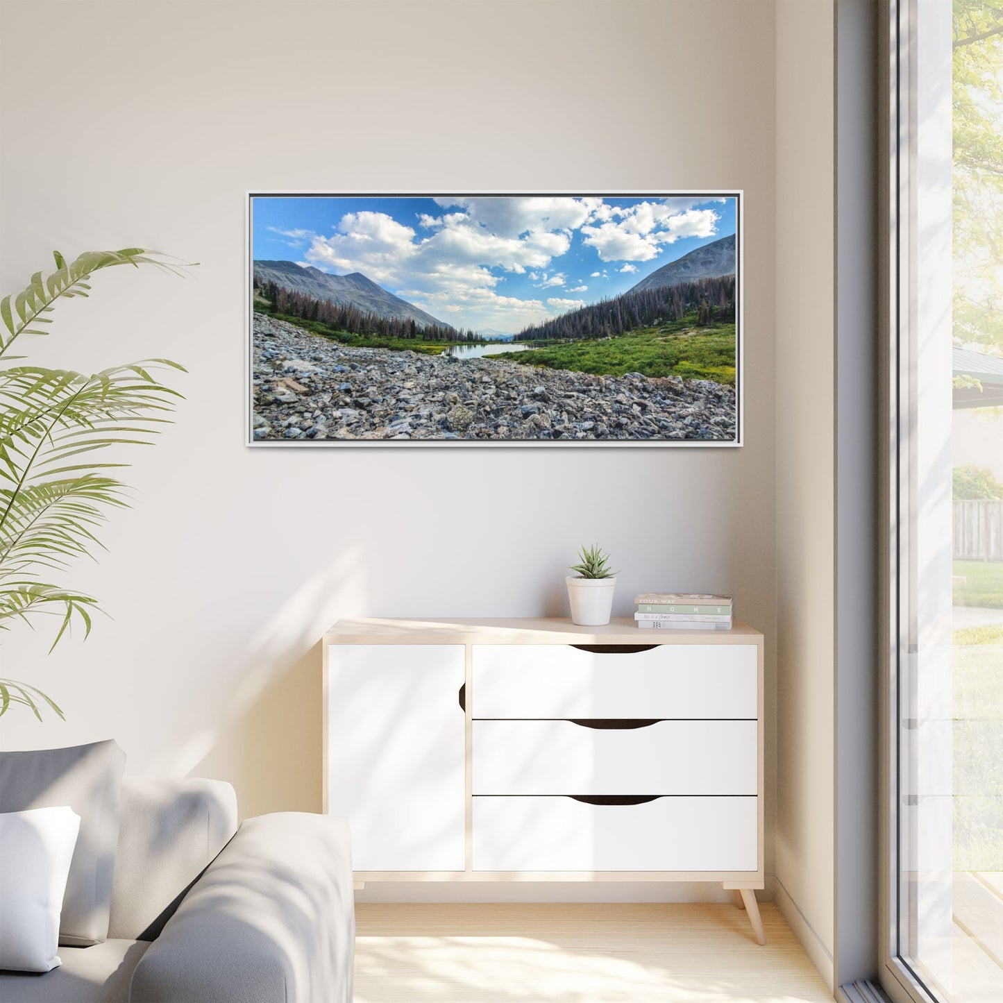Framed Canvas Print - Alpine Lake Along the Colorado Trail, Collegiate West