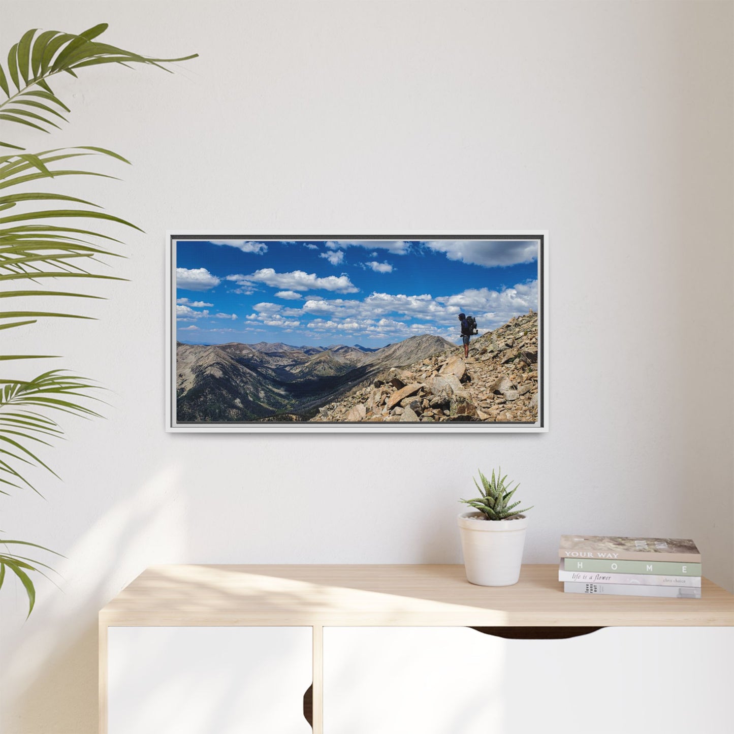 Framed Canvas Print - Backpacking Collegiate West