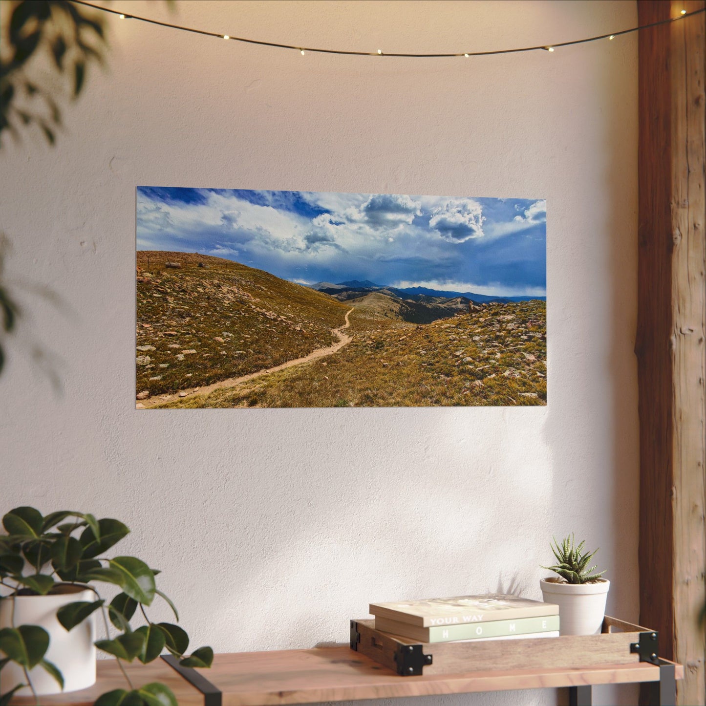 Textured Watercolor Poster - Colorado Trail - Collegiate West