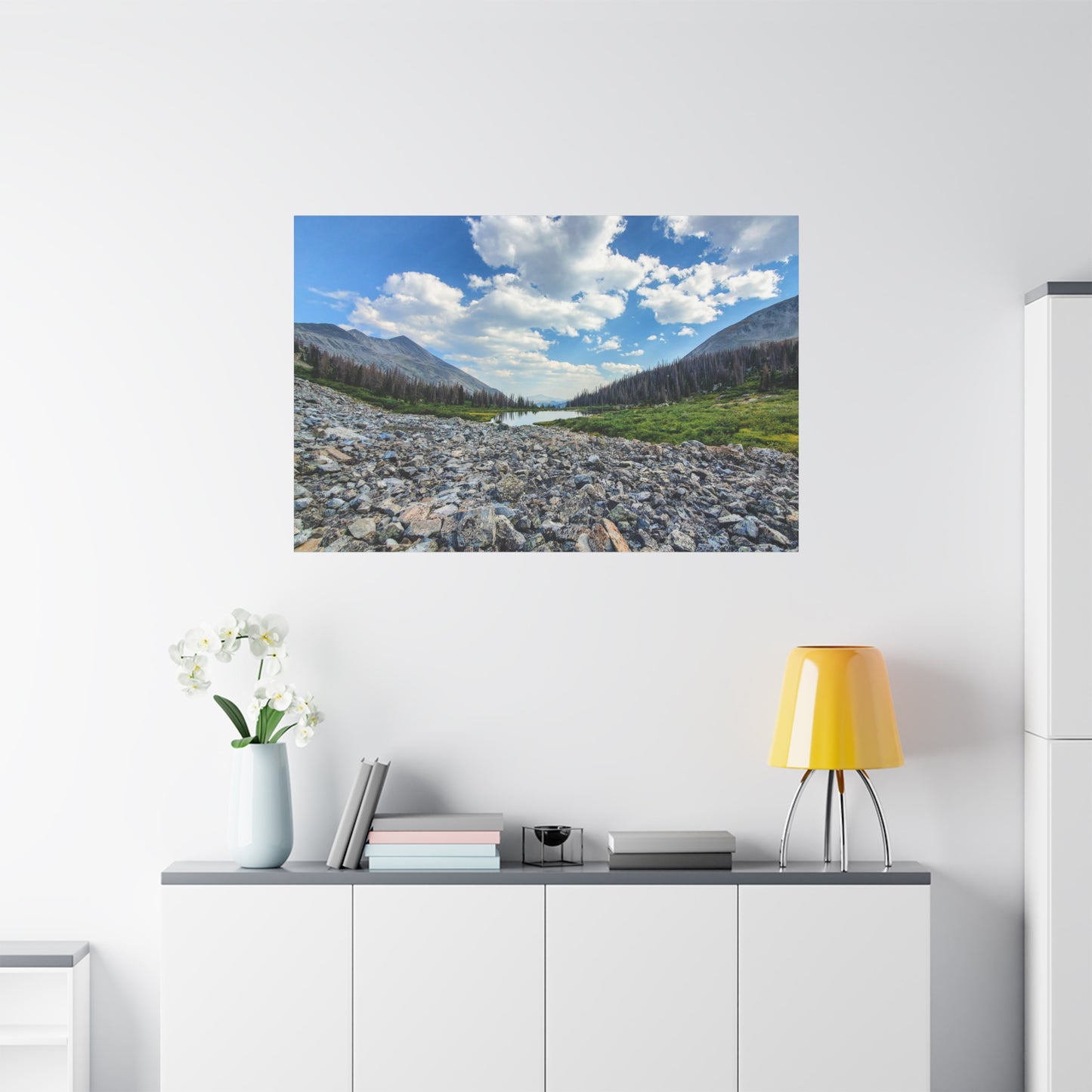 Wrapped Canvas Print - Alpine Lake Along the Colorado Trail, Collegiate West