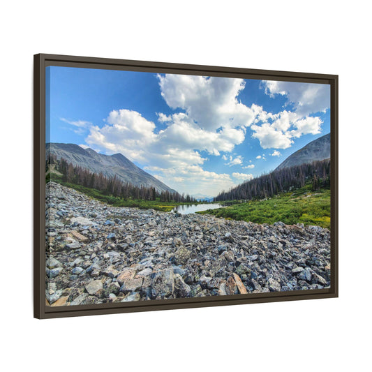 Framed Canvas Print - Alpine Lake Along the Colorado Trail, Collegiate West