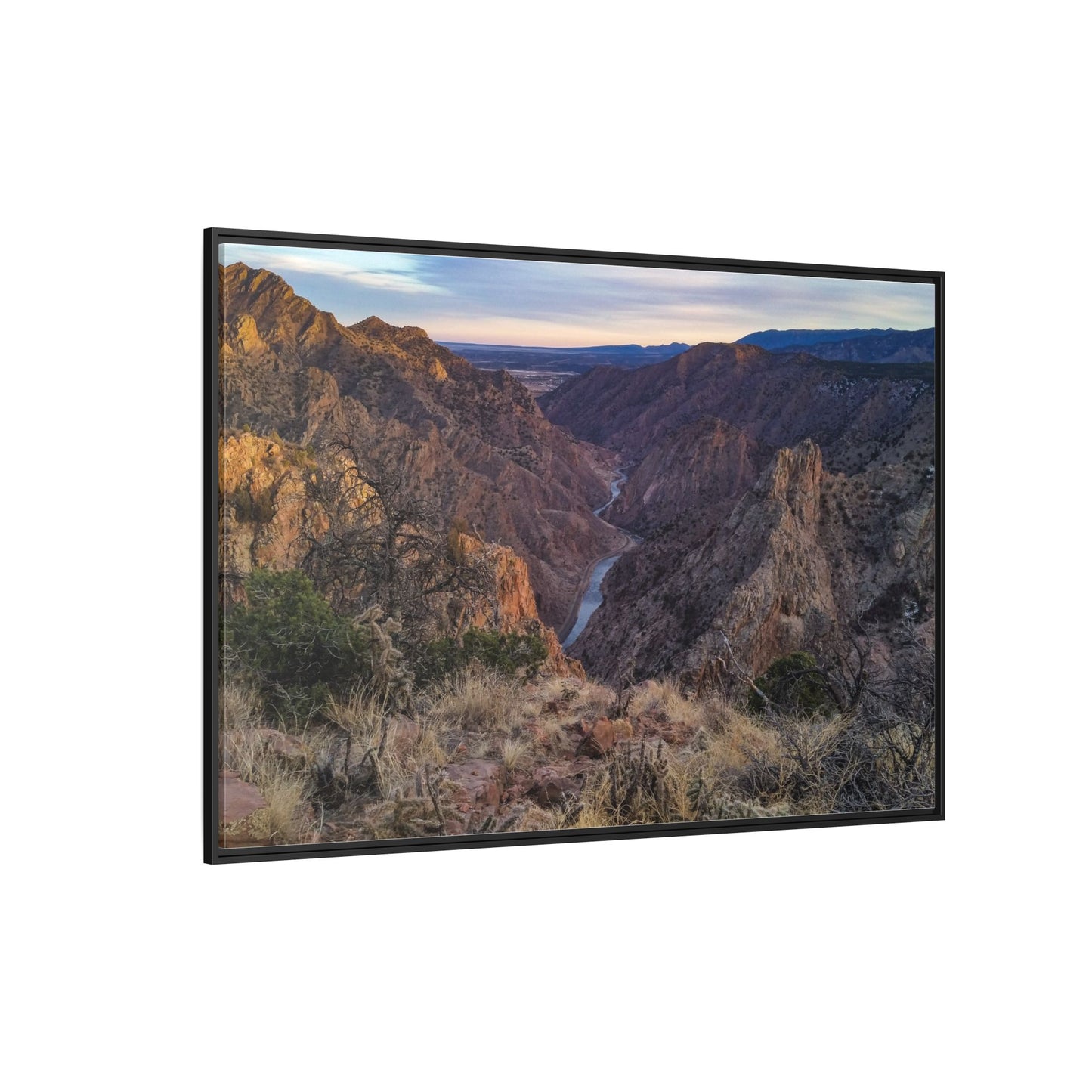 Framed Canvas Print - Royal Gorge, Colorado - Eastward View