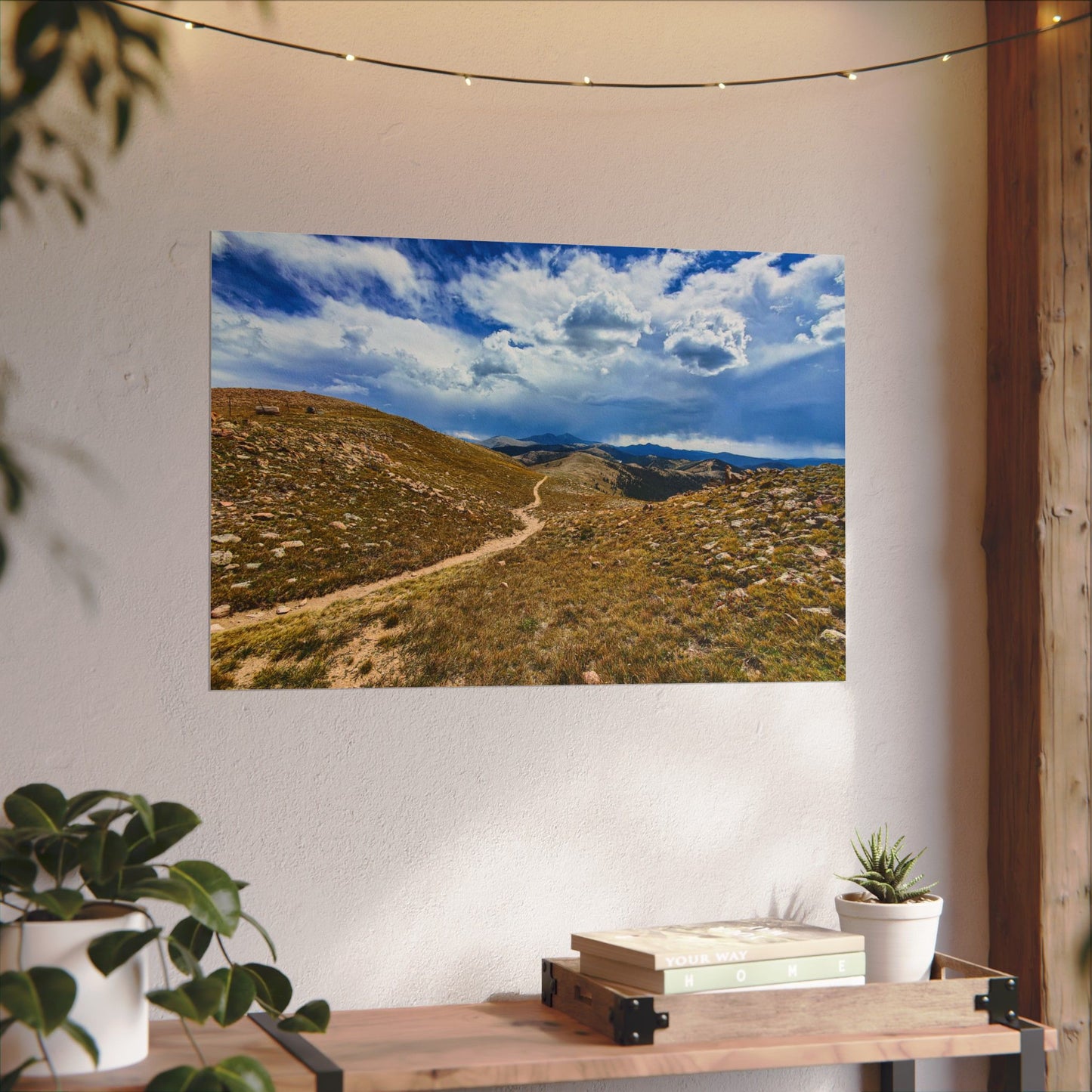 Textured Watercolor Poster - Colorado Trail - Collegiate West