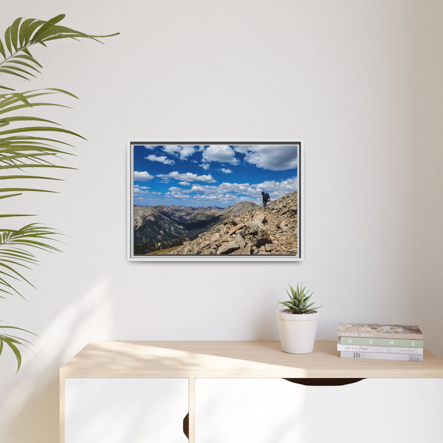 Framed Canvas Print - Backpacking Collegiate West