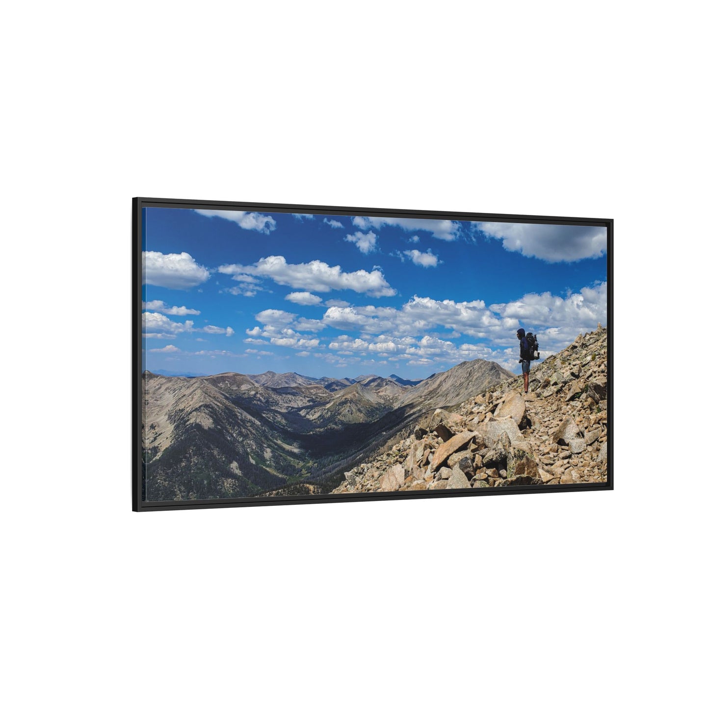 Framed Canvas Print - Backpacking Collegiate West