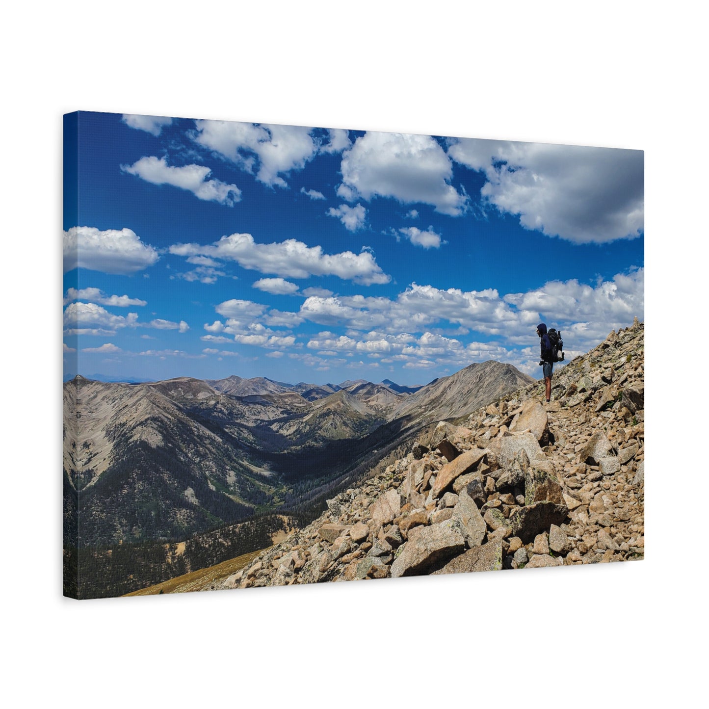 Wrapped Canvas Print - Backpacking Collegiate West