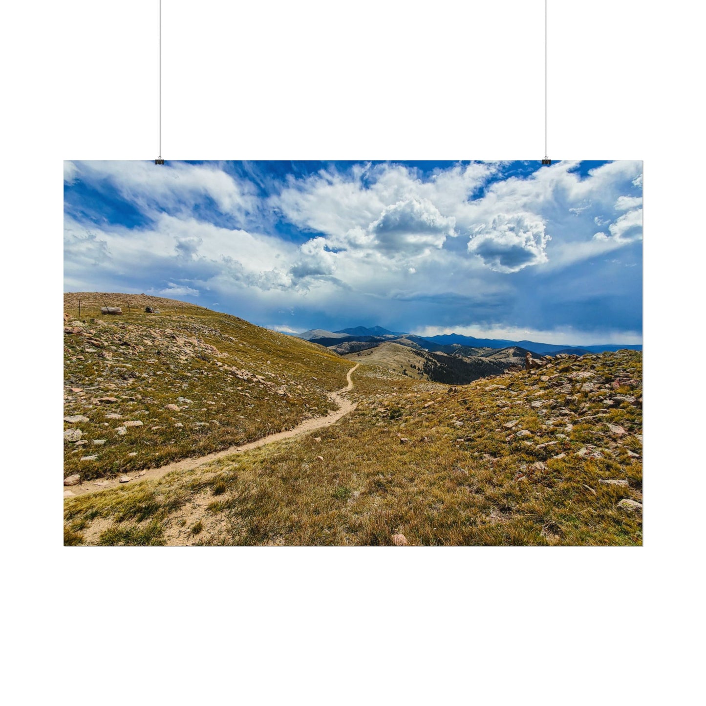 Textured Watercolor Poster - Colorado Trail - Collegiate West
