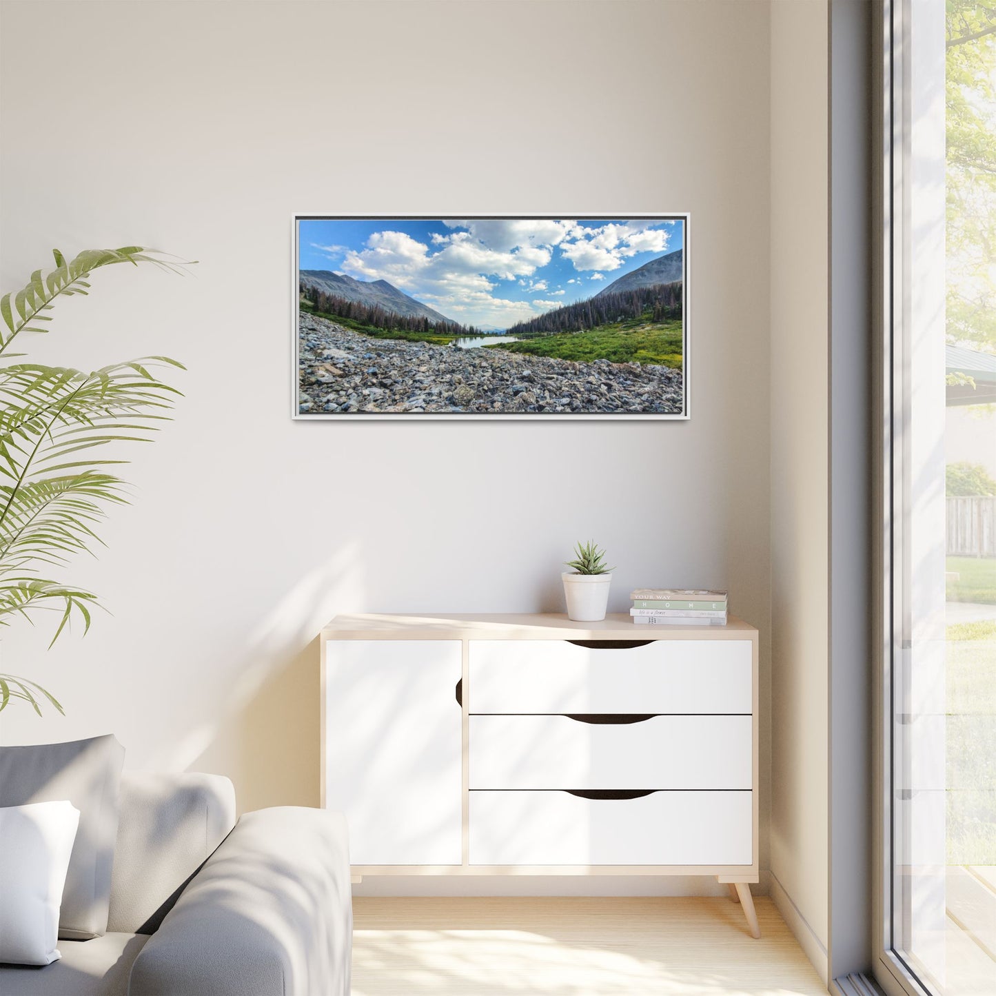 Framed Canvas Print - Alpine Lake Along the Colorado Trail, Collegiate West