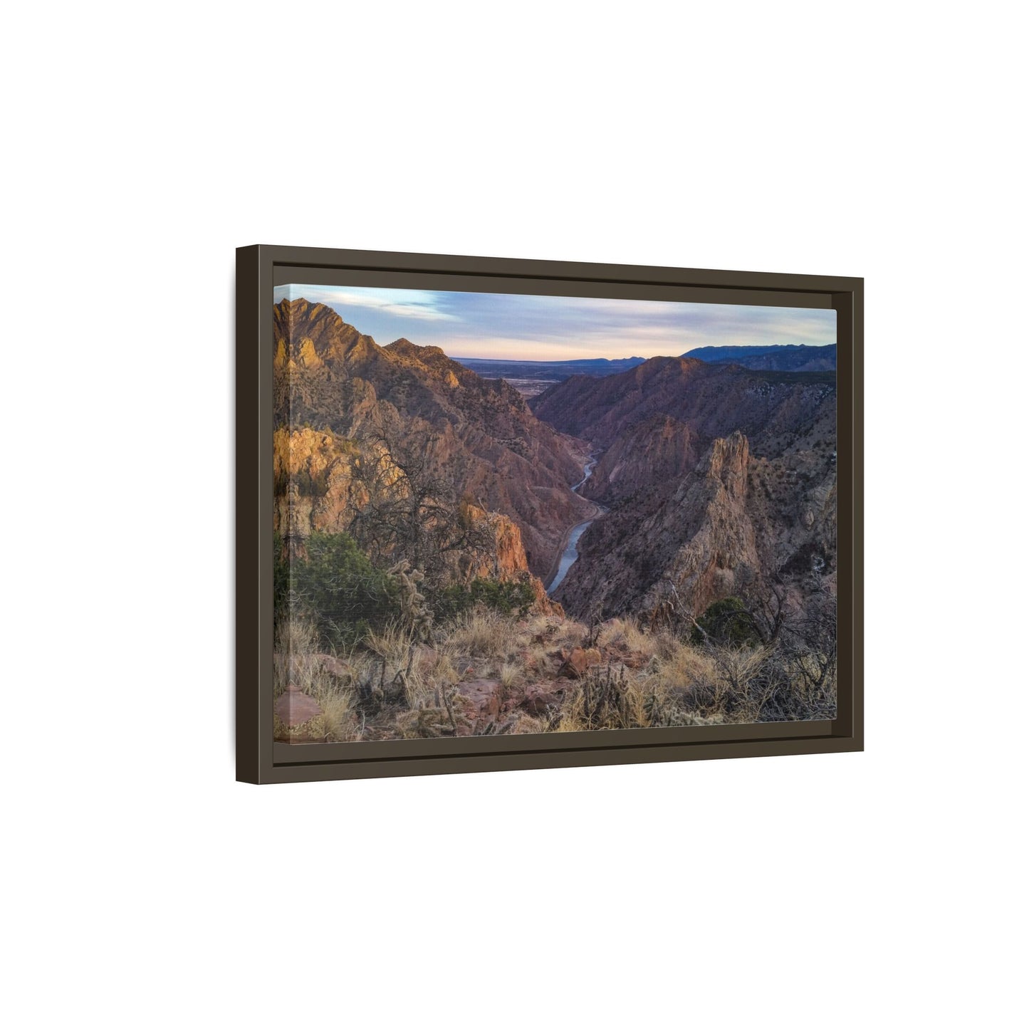 Framed Canvas Print - Royal Gorge, Colorado - Eastward View