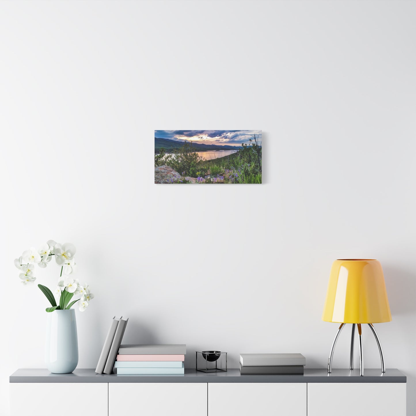 Wrapped Canvas Print - Spring Sunset Reflection