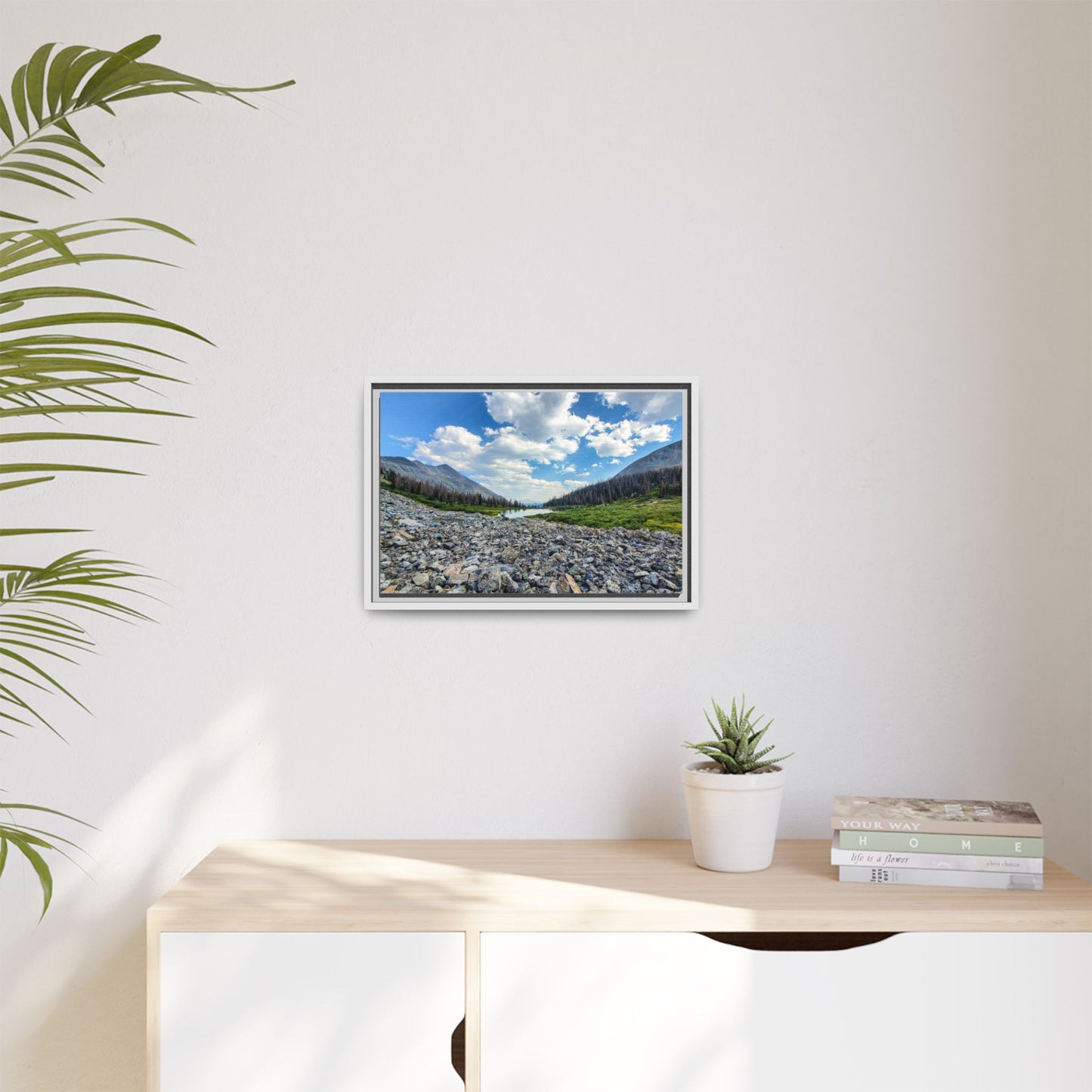 Framed Canvas Print - Alpine Lake Along the Colorado Trail, Collegiate West