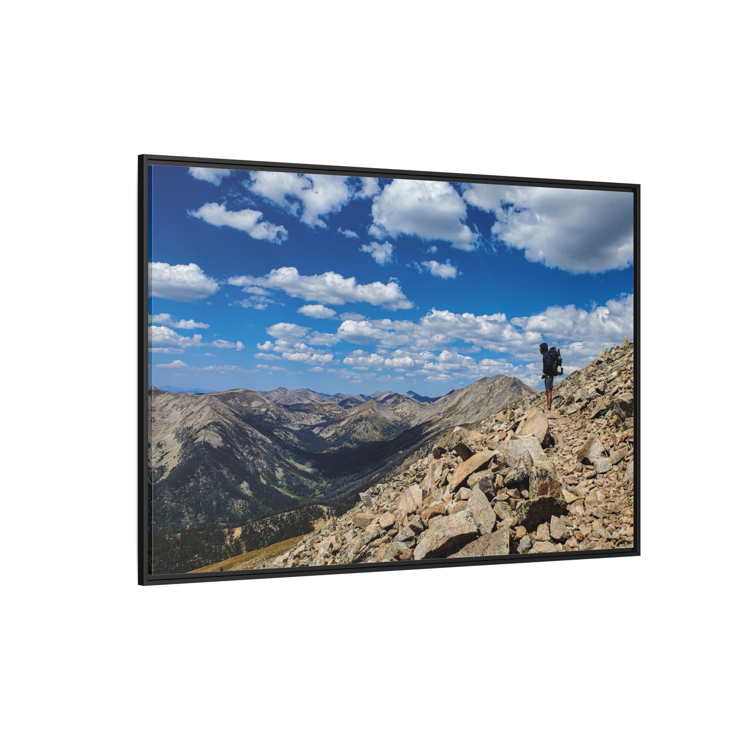 Framed Canvas Print - Backpacking Collegiate West