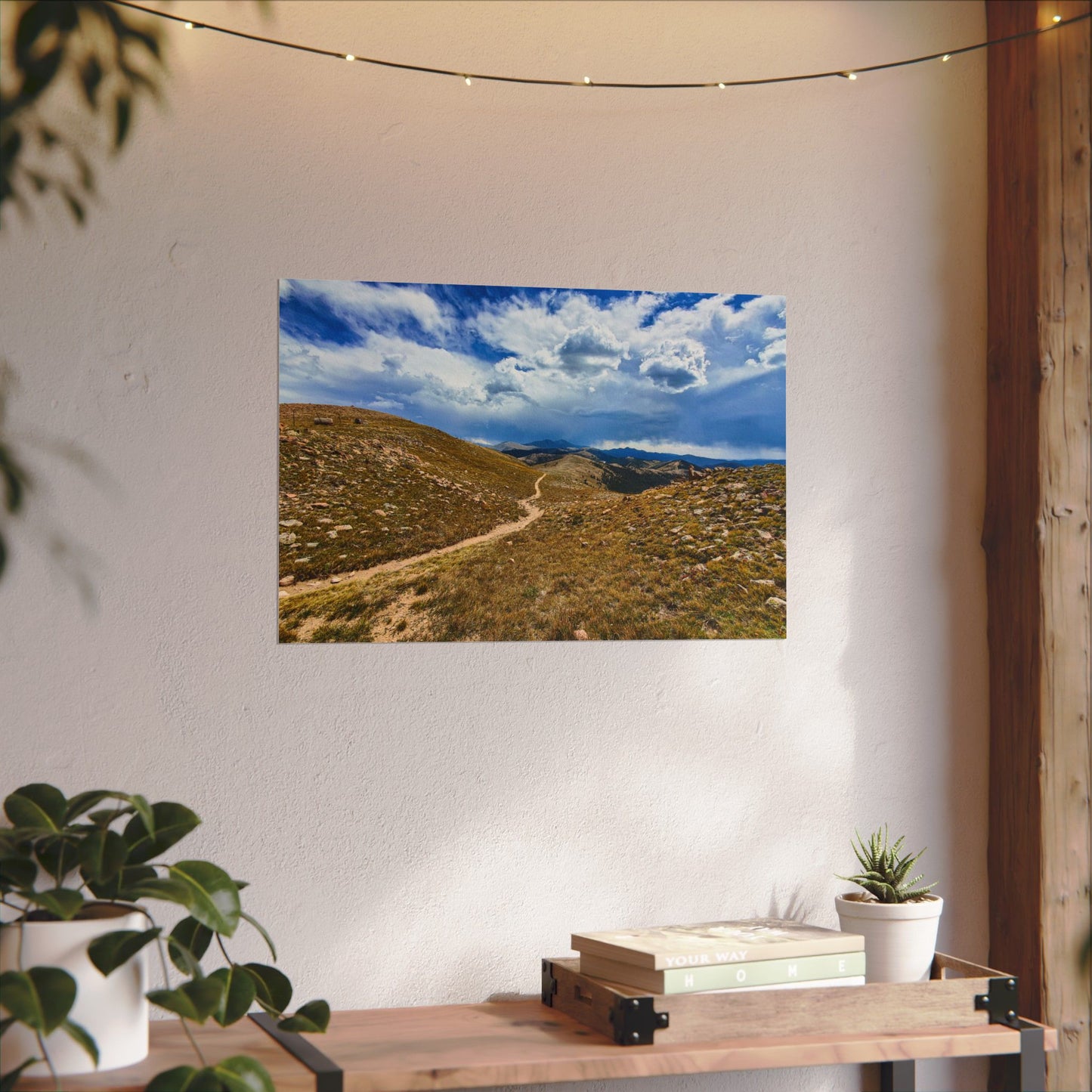 Textured Watercolor Poster - Colorado Trail - Collegiate West