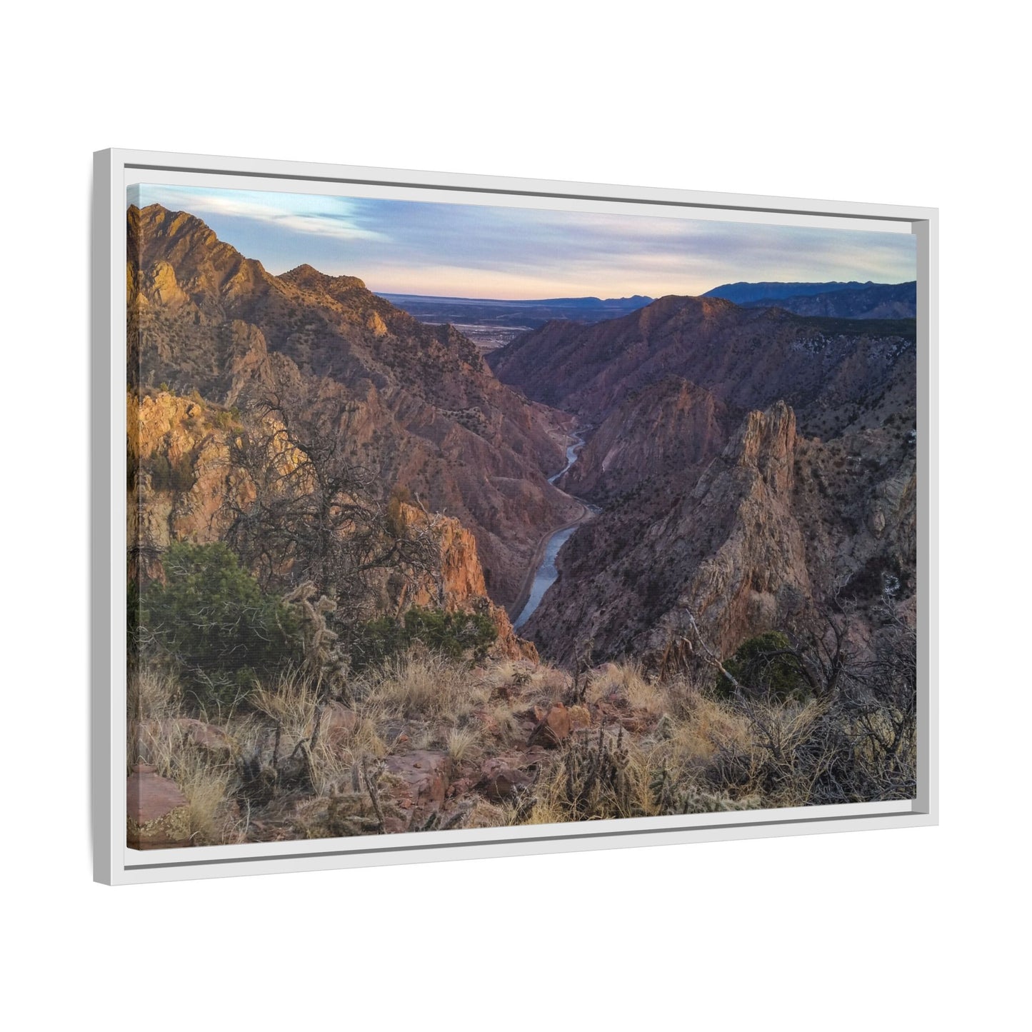 Framed Canvas Print - Royal Gorge, Colorado - Eastward View