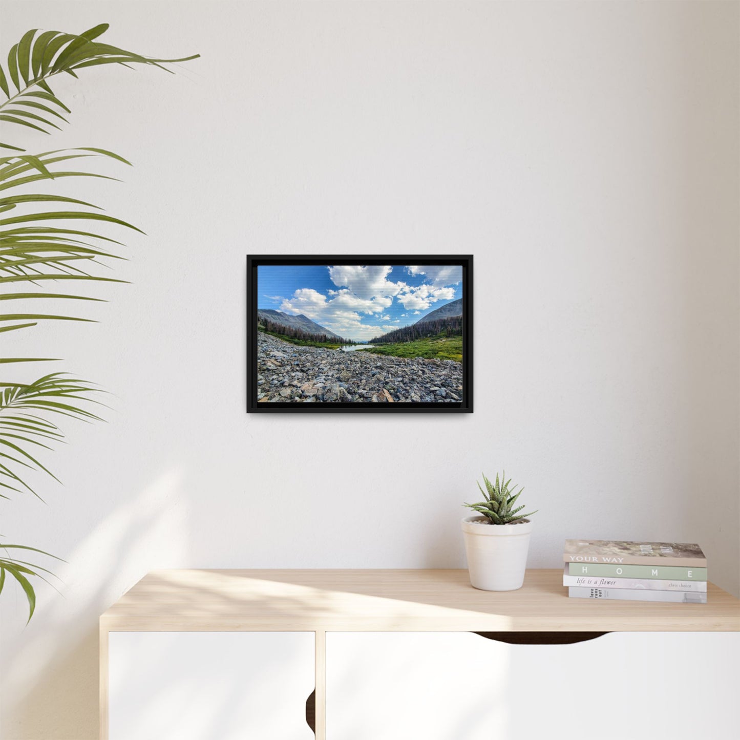 Framed Canvas Print - Alpine Lake Along the Colorado Trail, Collegiate West