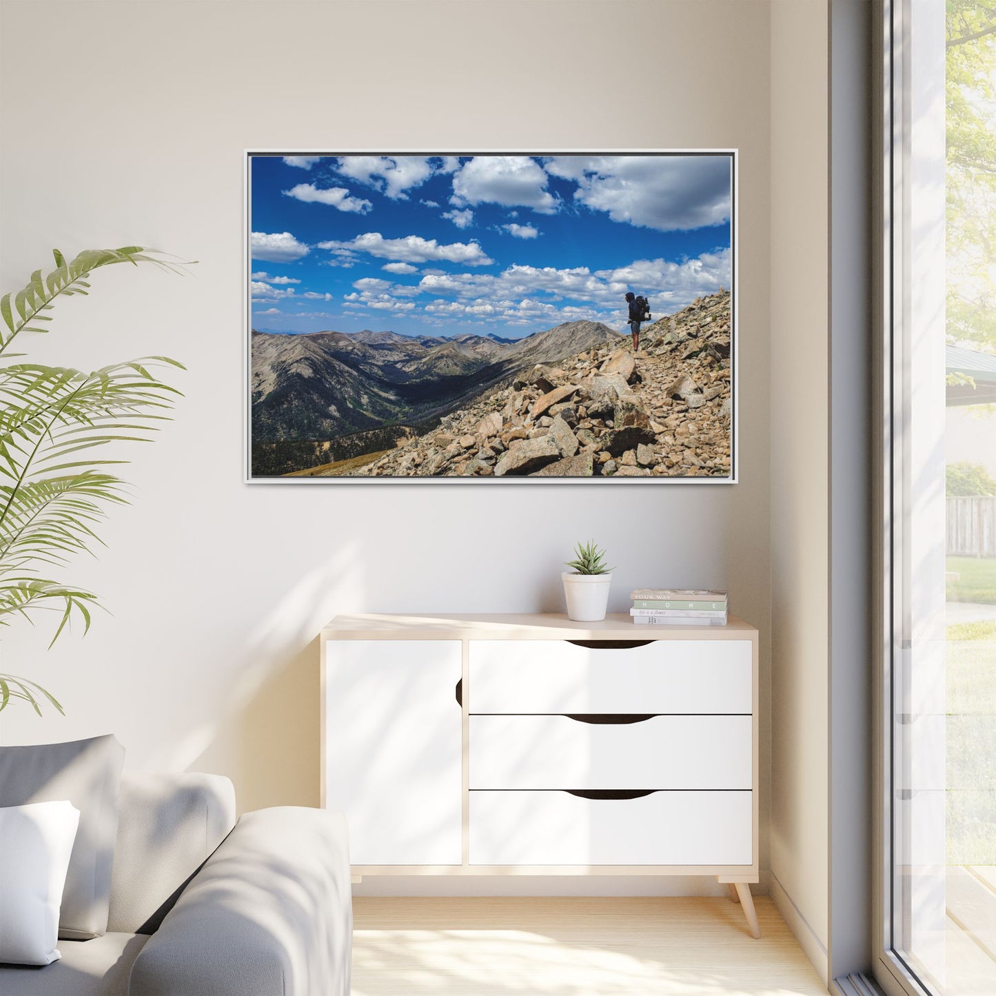Framed Canvas Print - Backpacking Collegiate West