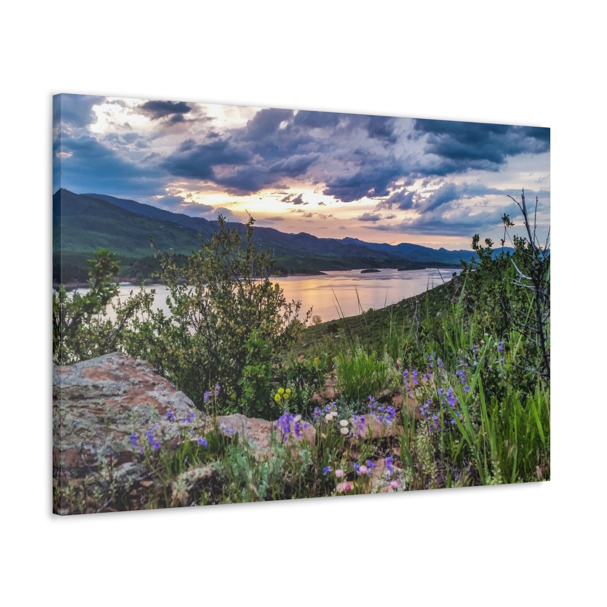 canvas-gallery-wrap-spring-sunset-reflection
