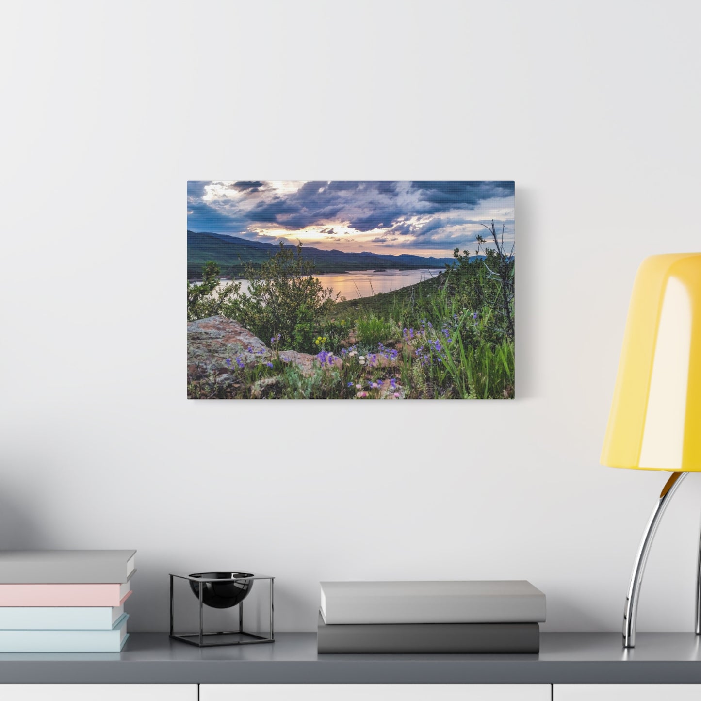 Wrapped Canvas Print - Spring Sunset Reflection